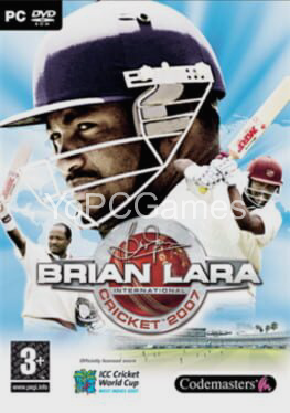 brian lara international cricket 2007 poster