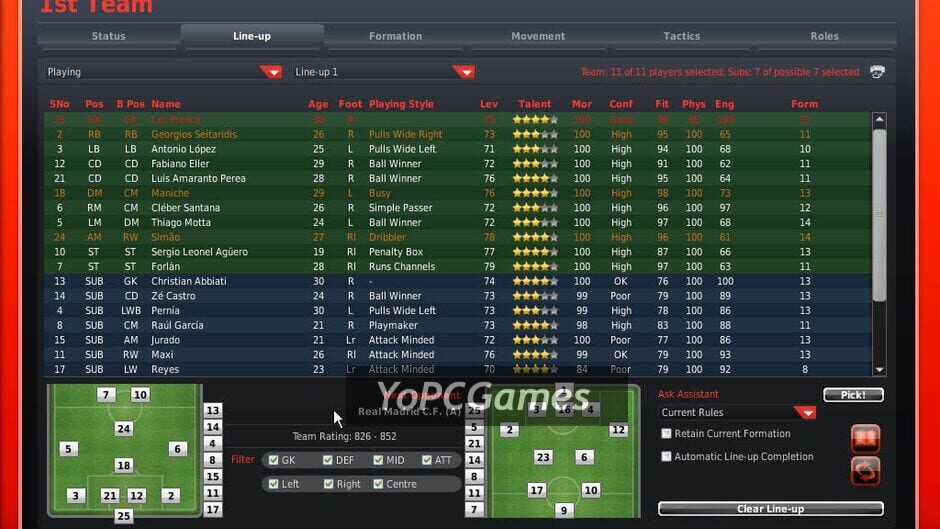 fifa manager 08 screenshot 2