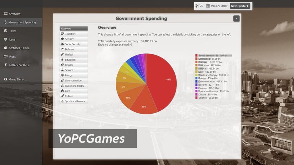 government simulator screenshot 3