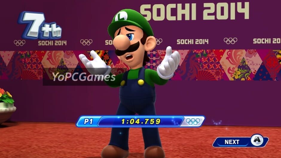 mario & sonic at the sochi 2014 olympic winter games screenshot 2
