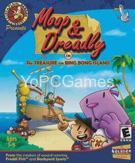 moop and dreadly in the treasure on bing bong island poster