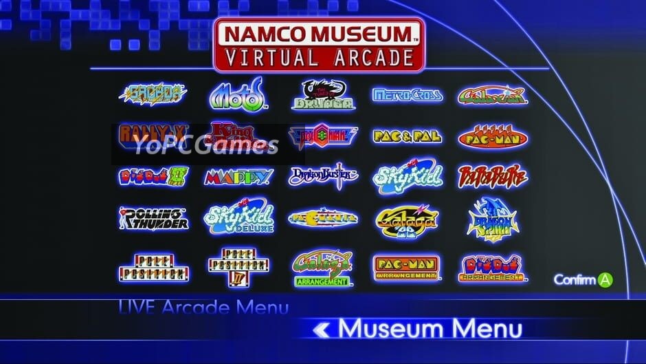 namco museum virtual arcade screenshot 5
