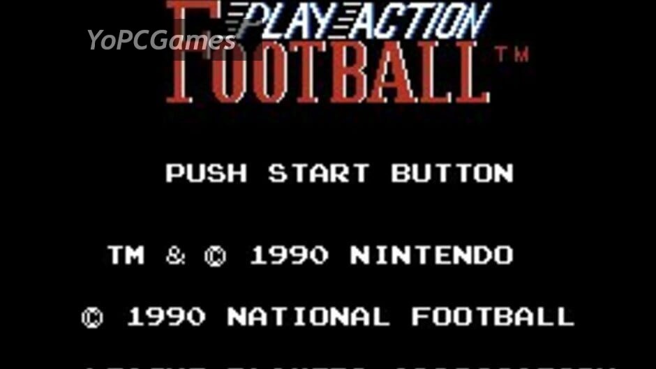nes play action football screenshot 3