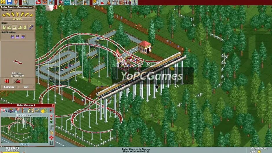 rollercoaster tycoon screenshot 2