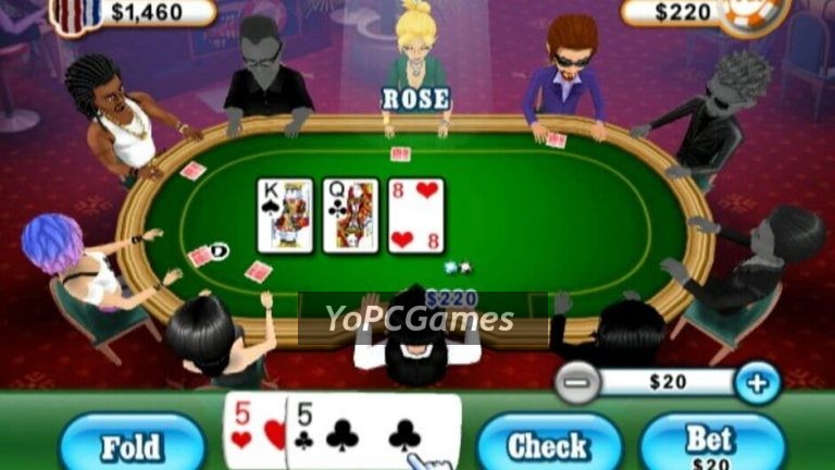texas holdem single player online video game