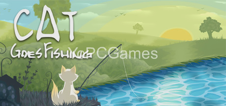 cat goes fishing poster
