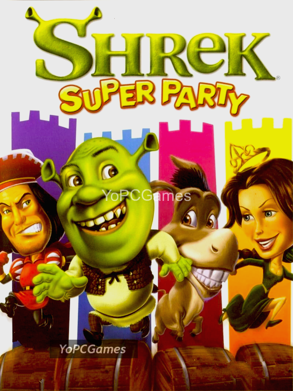 shrek super party poster