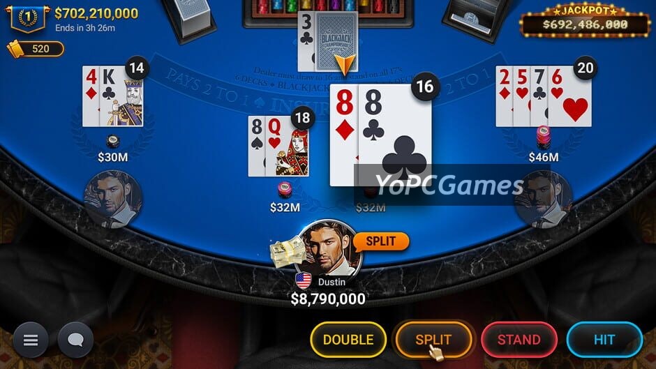 blackjack championship screenshot 2
