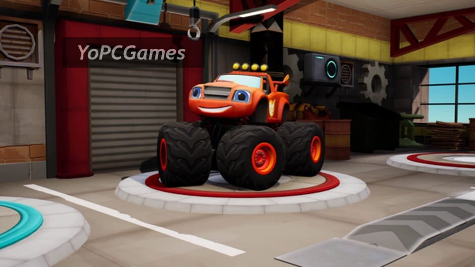 blaze and the monster machines: axle city racers screenshot 1
