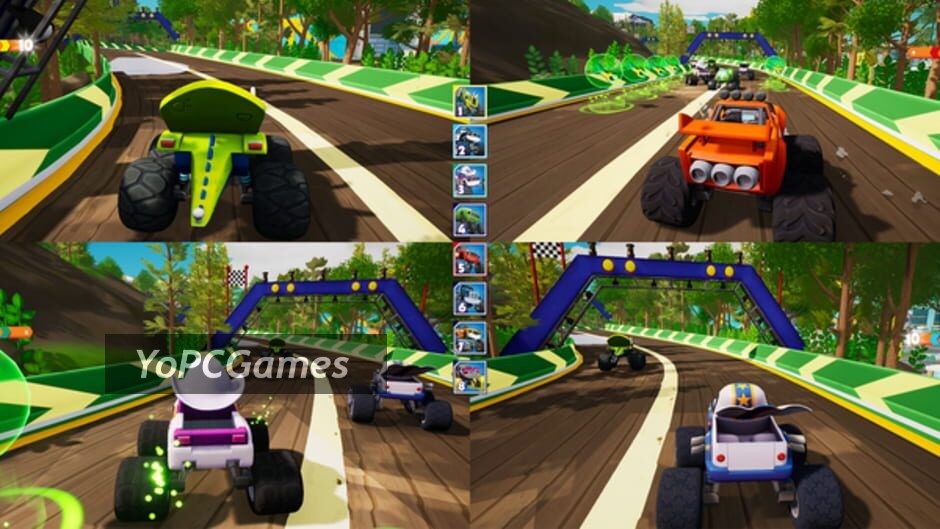 blaze and the monster machines: axle city racers screenshot 2