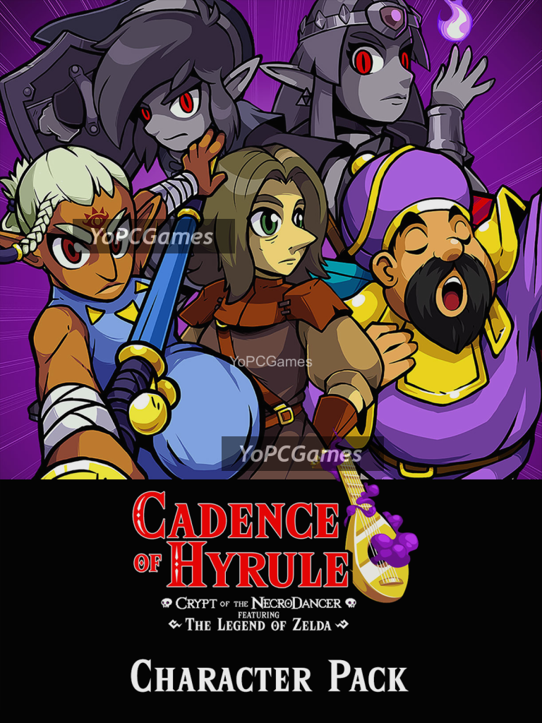 cadence of hyrule: crypt of the necrodancer featuring the legend of zelda - character pack poster