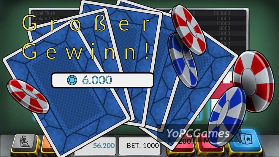 four kings: video poker screenshot 4