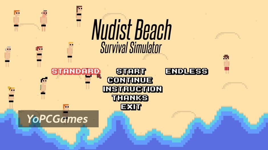 nudist beach survival simulator screenshot 2