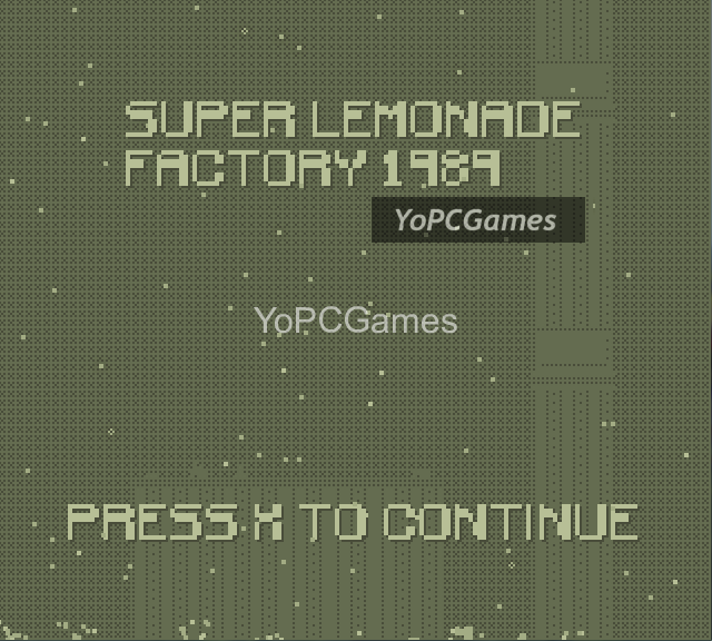 super lemonade factory 1989 pc game