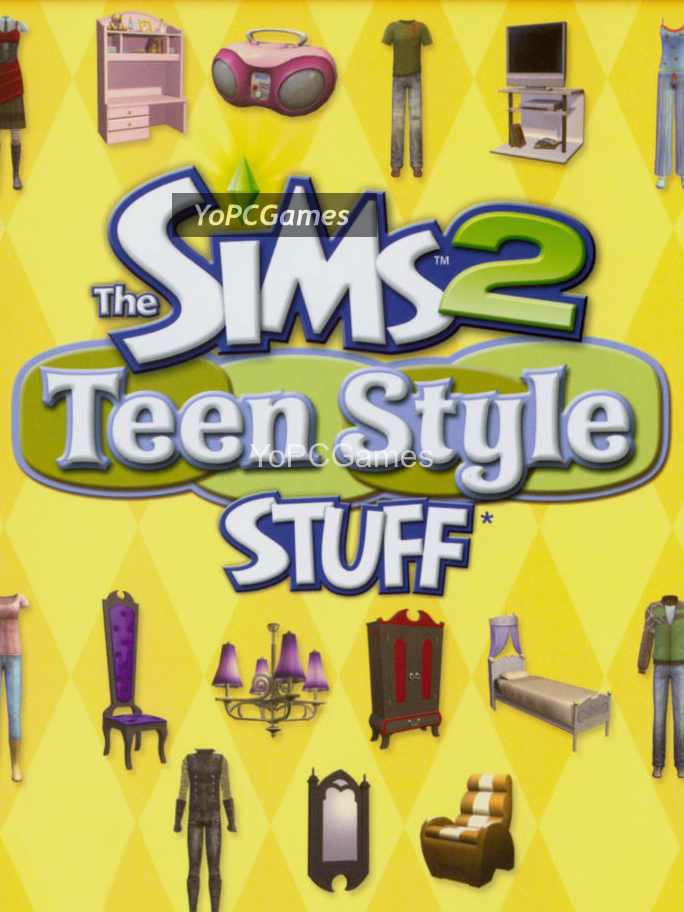 the sims 2: teen style stuff poster