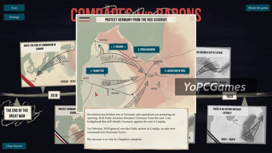 comrades and barons: solitaire of bloody 1919 screenshot 5