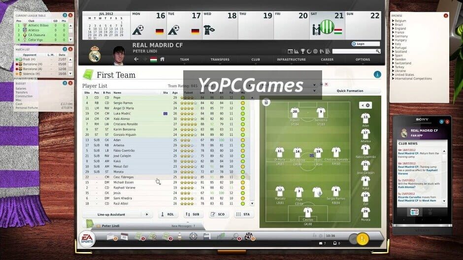 fifa manager 13 screenshot 1