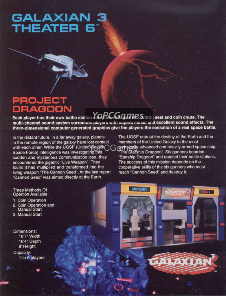 galaxian3: project dragoon poster
