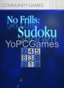 no frills sudoku pc game