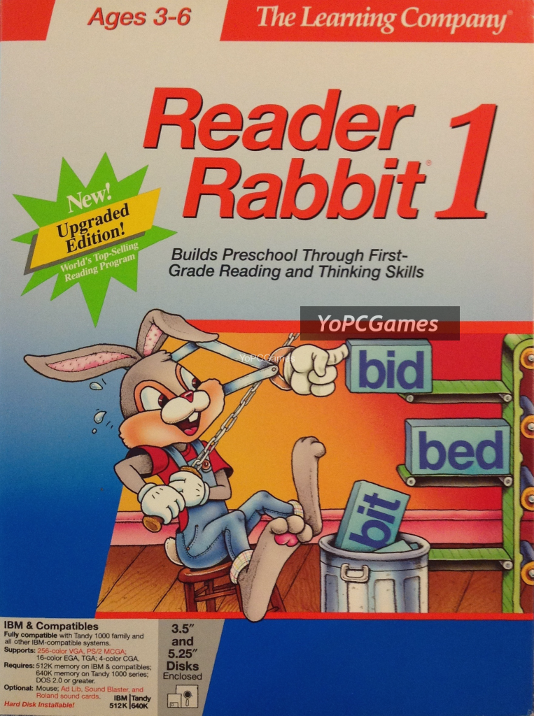 reader rabbit 1 cover