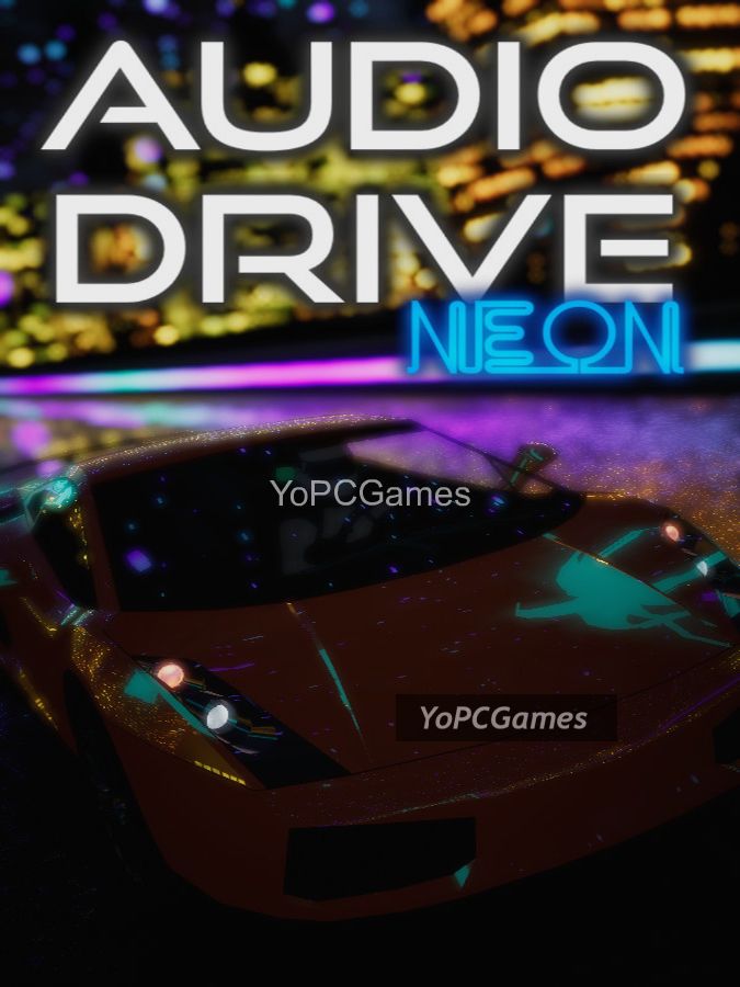 audio drive neon poster