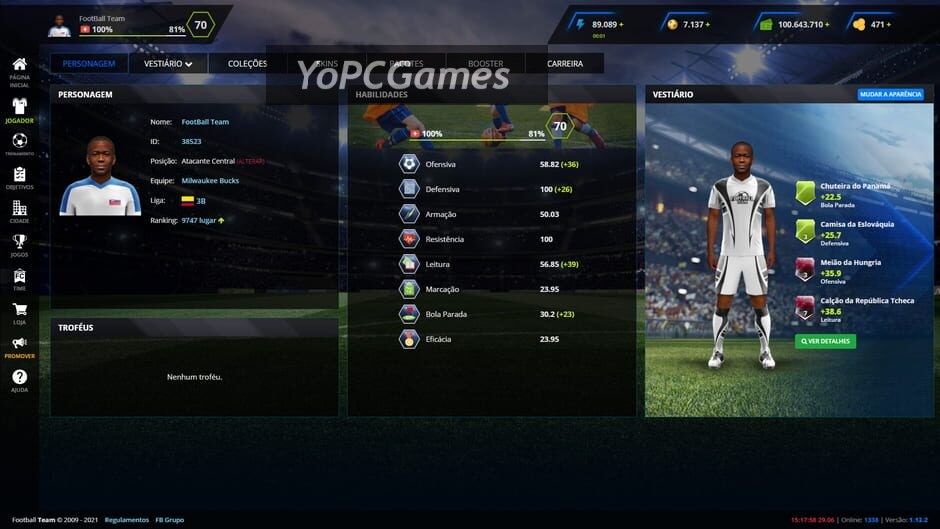 footballteam screenshot 1