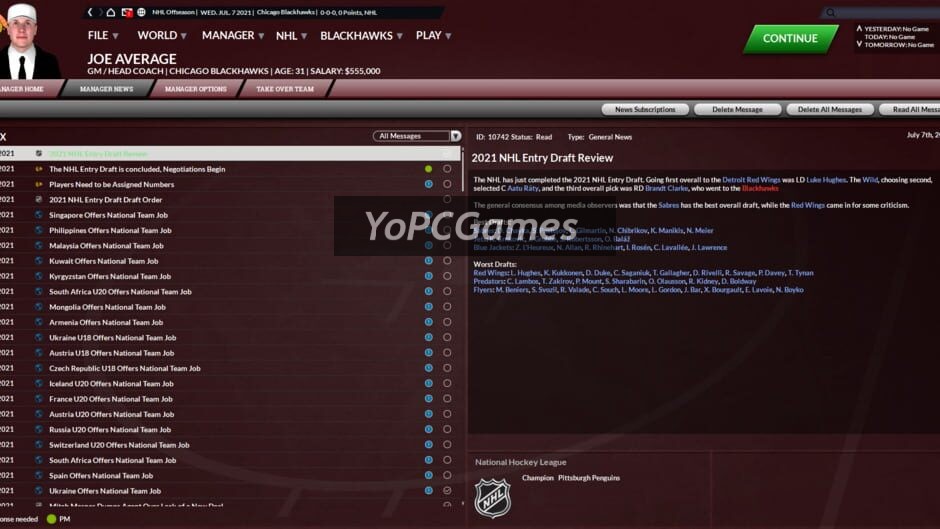 franchise hockey manager 7 screenshot 3