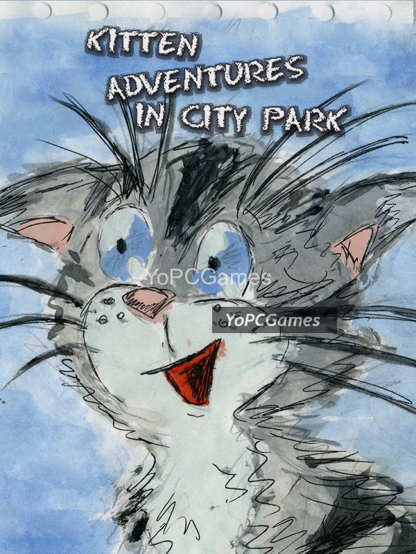 kitten adventures in city park poster