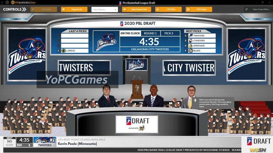 draft day sports: pro basketball 2020 screenshot 5