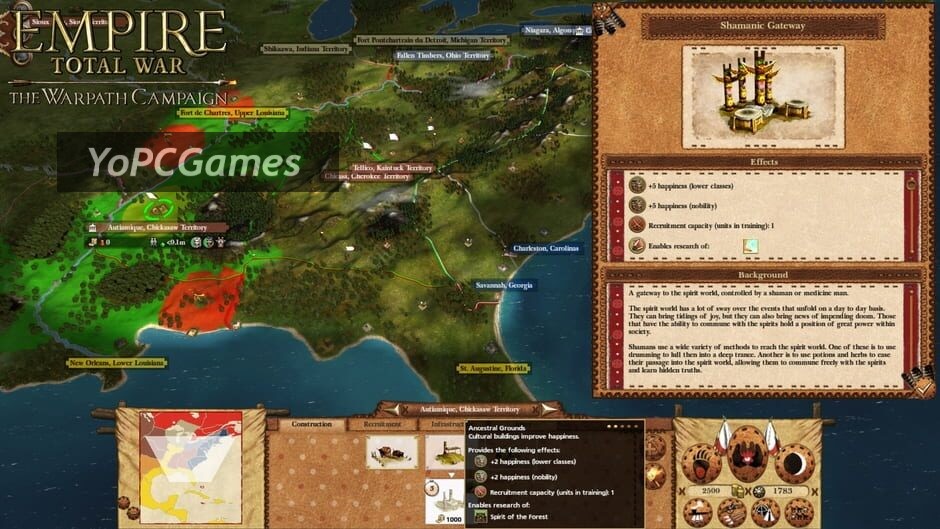 empire: total war - the warpath campaign screenshot 2