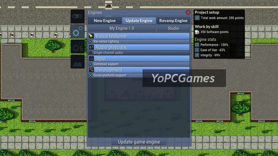 game dev studio screenshot 1