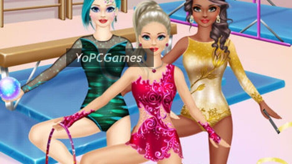 gymnastics salon - makeup & dressup girls game screenshot 1