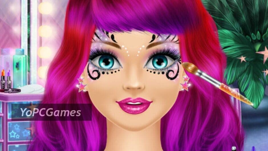 gymnastics salon - makeup & dressup girls game screenshot 2