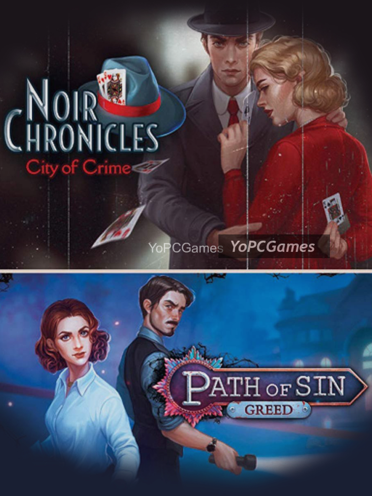 mystery investigations 1: noir chronicles: city of crime + path of sin: greed pc