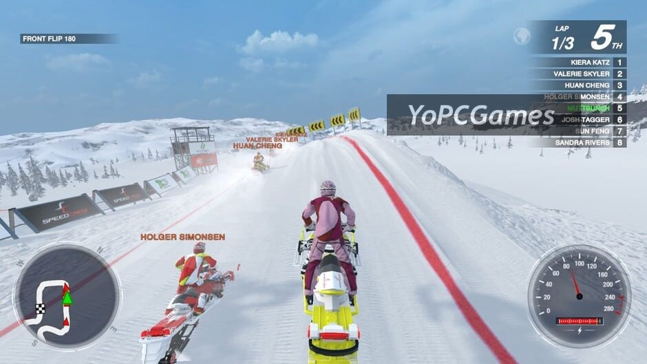 snow moto racing freedom screenshot 1