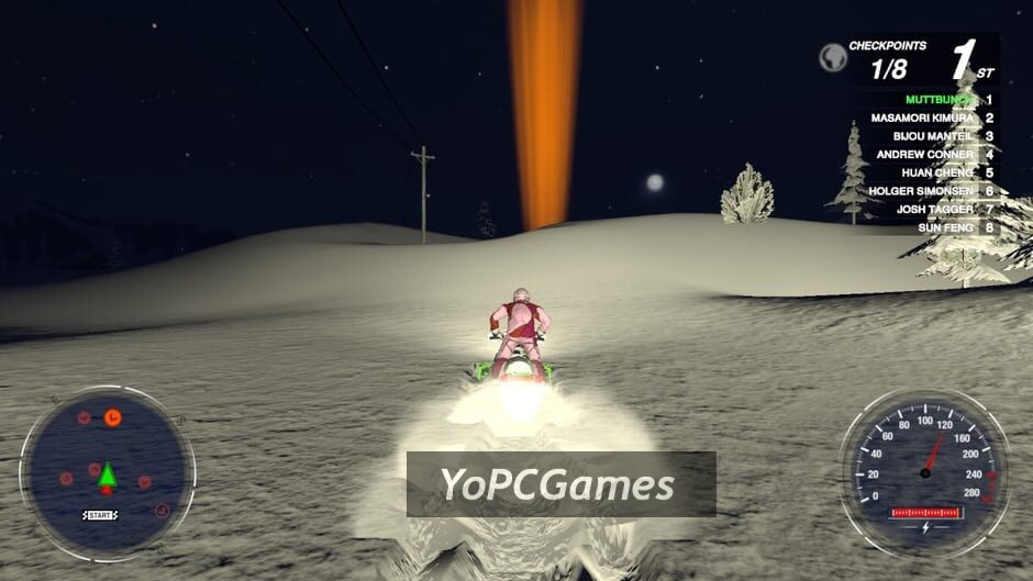 snow moto racing freedom screenshot 2