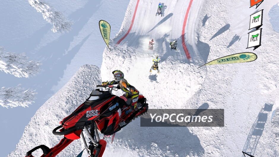 snow moto racing freedom screenshot 3