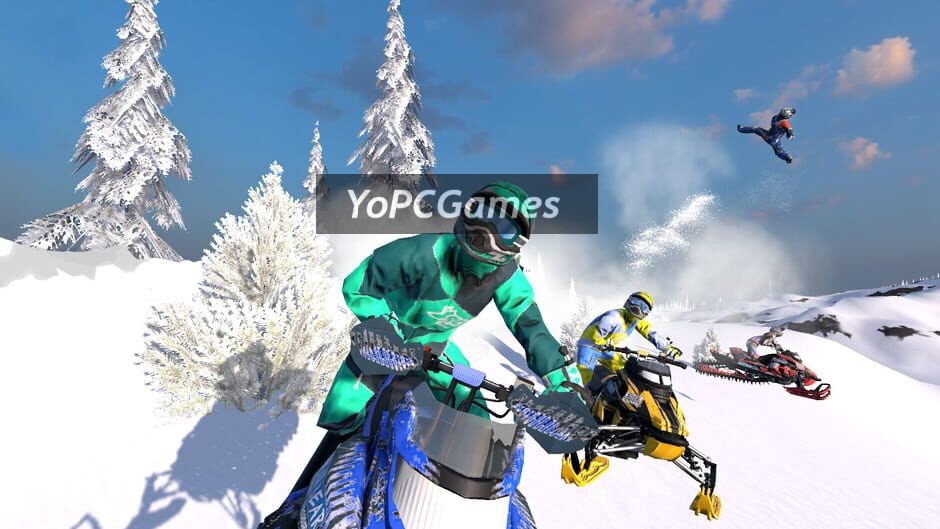 snow moto racing freedom screenshot 4