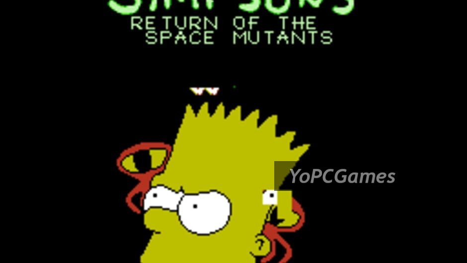 the simpsons: return of the space mutants screenshot 1
