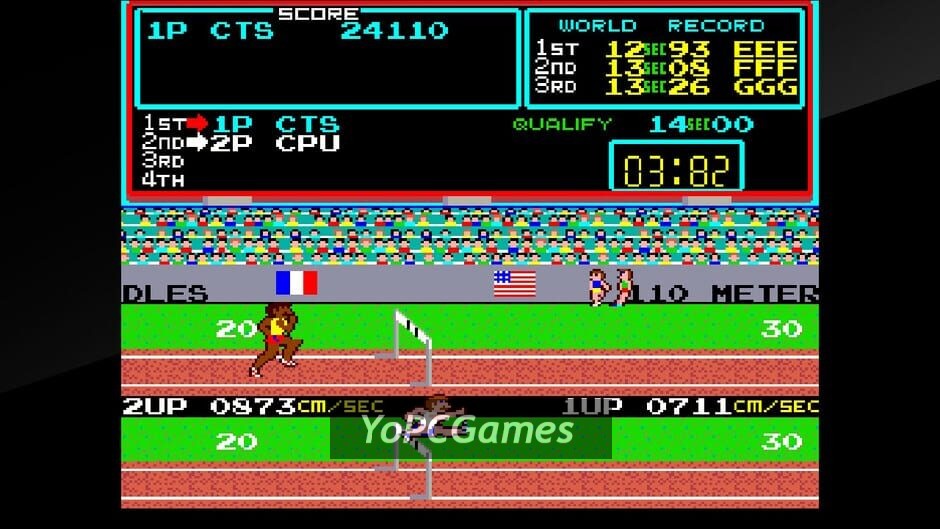 arcade archives: track & field screenshot 2