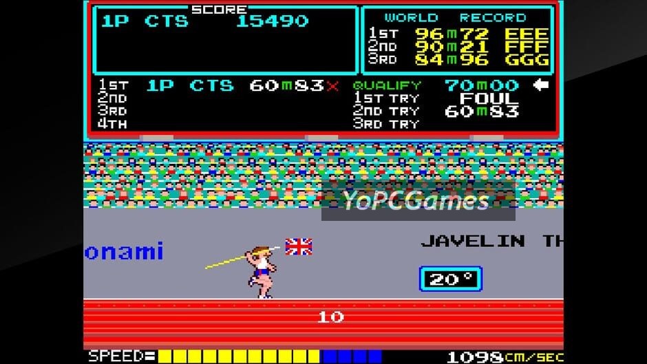 arcade archives: track & field screenshot 5
