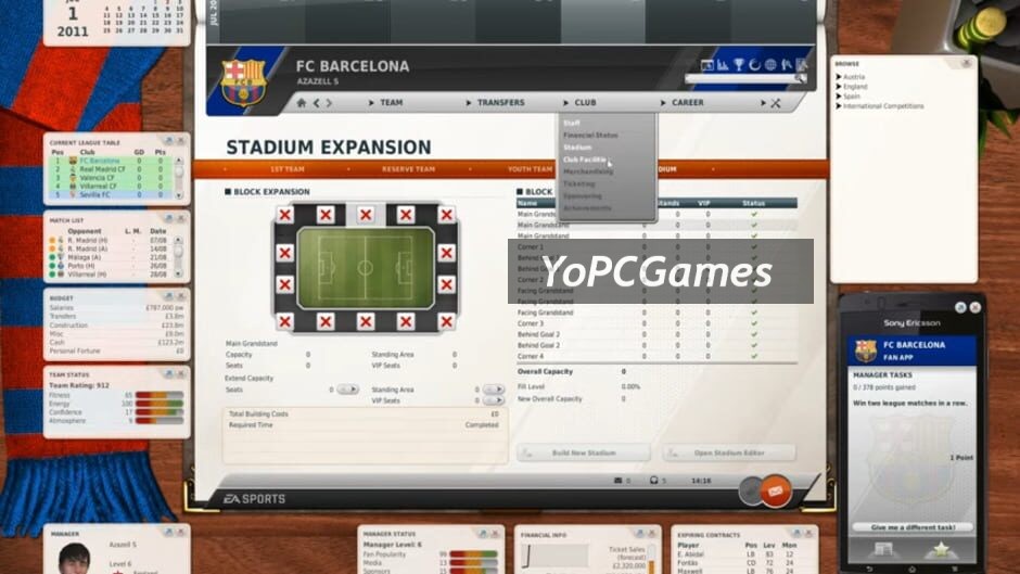 fifa manager 12 screenshot 3