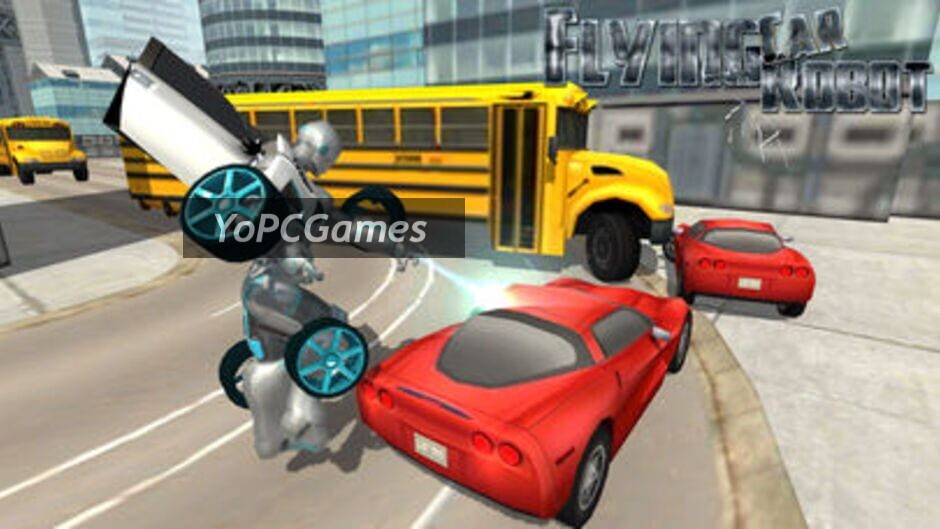 flying car robot flight drive simulator game 2017 screenshot 3