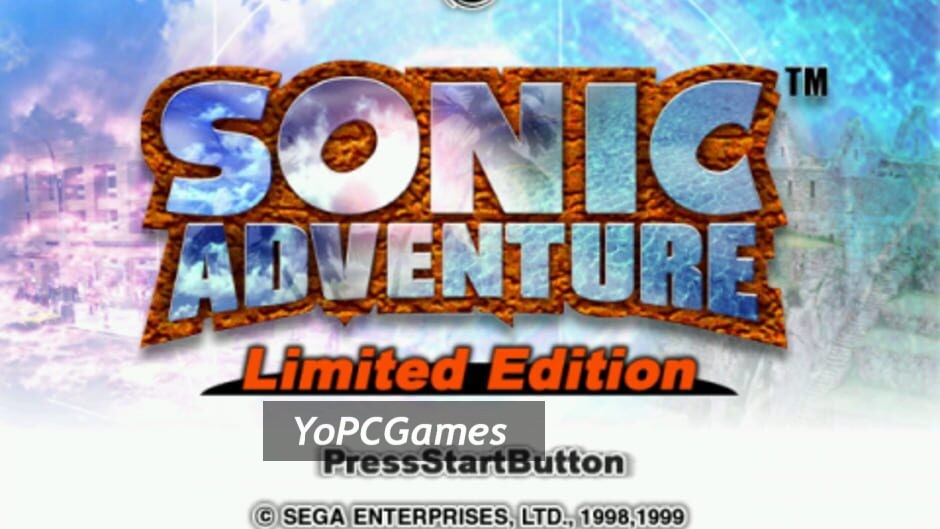 sonic adventure limited edition screenshot 1