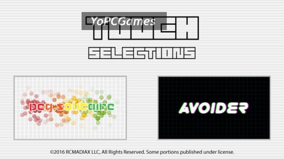 touch selections screenshot 2
