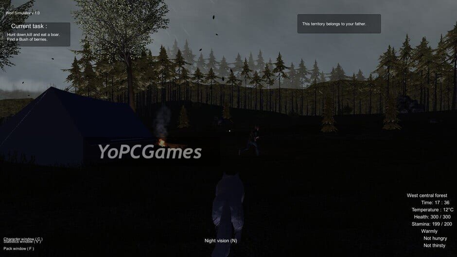 wolf simulator screenshot 1