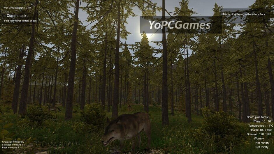 wolf simulator screenshot 2