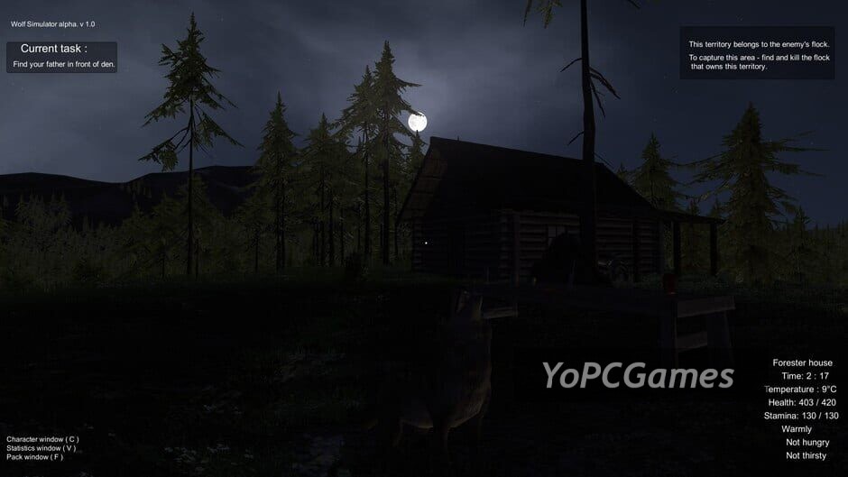 wolf simulator screenshot 3