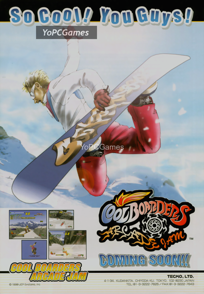cool boarders arcade jam poster