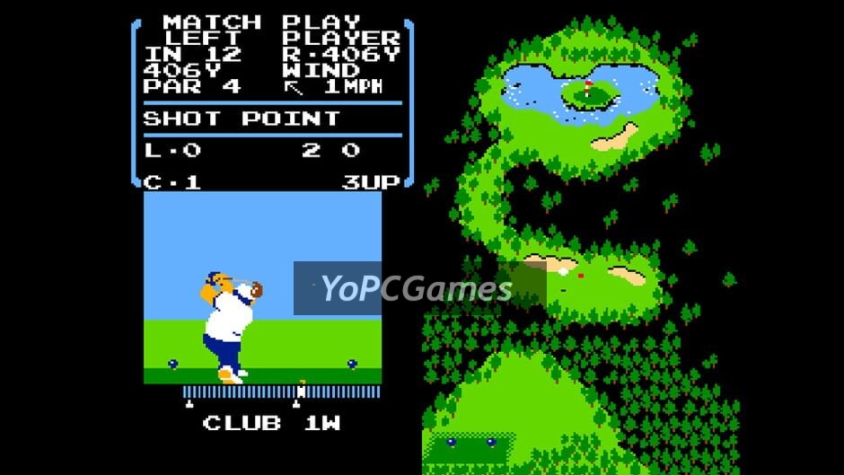 arcade archives: golf screenshot 1